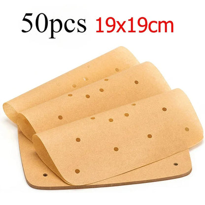 Air Fryer Parchment Paper Liners – Square Perforated