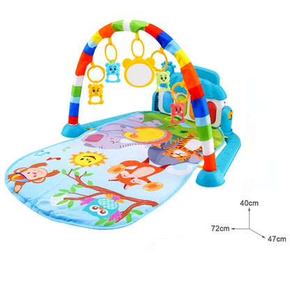 Baby Activity Gym Play Mat with Piano Keyboard & Hanging Toys
