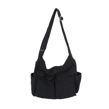 Canvas Crossbody Shoulder Bag Large Capacity Women Hobo Tote