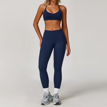 Women's Yoga Set – 2 & 3 Piece Sports Bra & Shorts Activewear