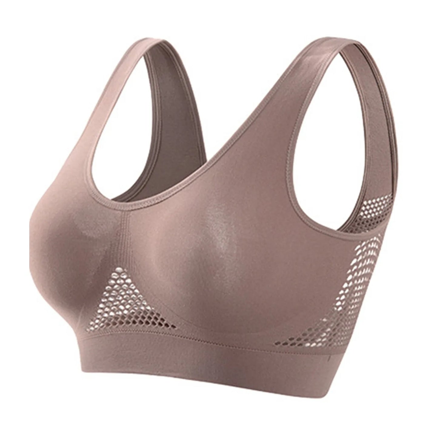 Seamless Sports Bra – High Support, Shockproof, Breathable Mesh