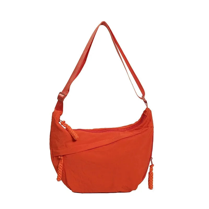 Crossbody Shoulder Bag Minimalist Crescent Dumpling Style