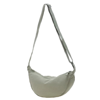 Nylon Crescent Shoulder Bag for Women – Casual Crossbody