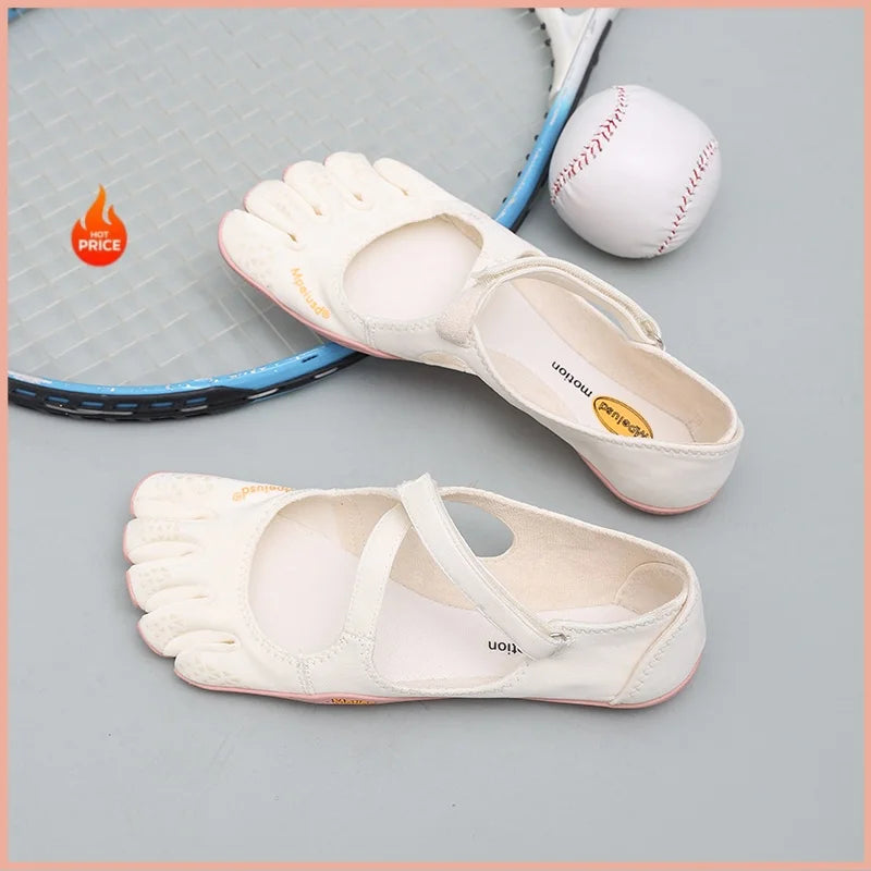 Five Toe Barefoot Shoes Women Minimalist Flats with Ankle Strap