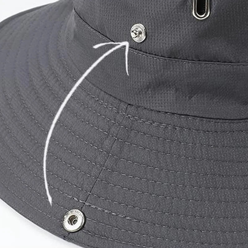 Waterproof Bucket Hat – Men's Breathable Outdoor Sun Hat