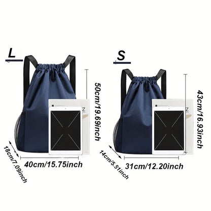Drawstring Backpack Sports Gym Bag – Large Capacity Sackpack