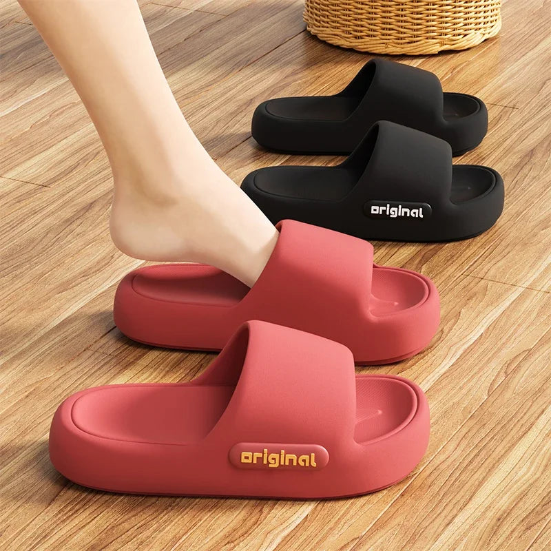 Women's Thick Platform EVA Slide Slippers – Non-Slip Cushioned Sandals