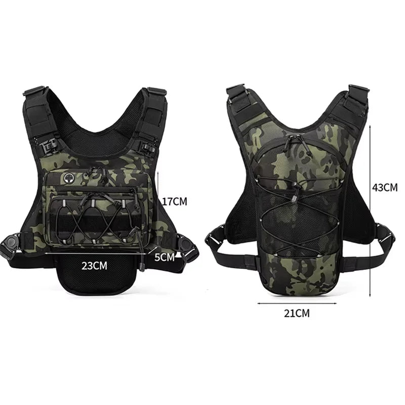 Hydration Vest Running Pack – Tactical Chest Bag for Hiking & Marathon