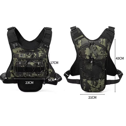 Hydration Vest Running Pack – Tactical Chest Bag for Hiking & Marathon