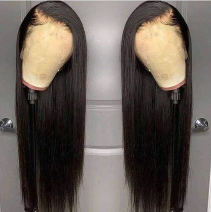 Long Straight Human Hair Wig – 13x4 & 13x6 HD Lace Front Glueless 16–42 Inches