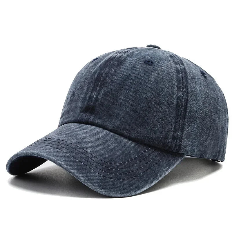 Cotton Baseball Cap – Vintage Washed Snapback Hat Unisex