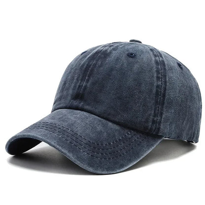 Cotton Baseball Cap – Vintage Washed Snapback Hat Unisex