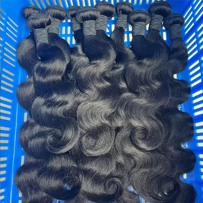 Peruvian Human Hair Bundles Body Wave 26 28 30 Inch Virgin 3 4 Women Sew Quick Weave Raw Extensions
