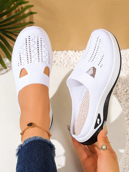 Women S Indoor Home Half Slippers Breathable Vent Design Slip Summer Casual Footwear
