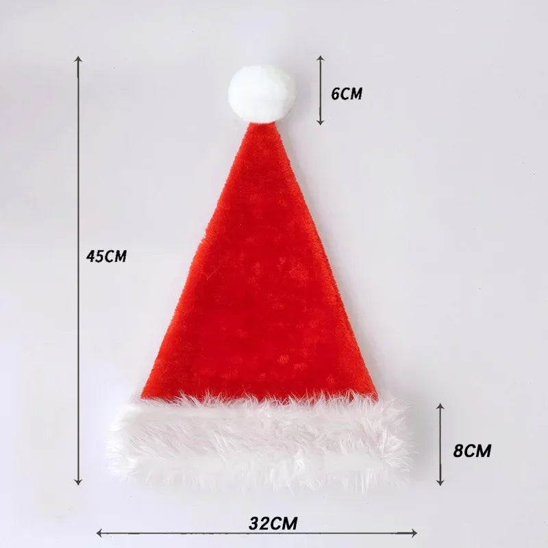 Christmas Knit Santa Beanie with Pom Pom – Adults & Kids