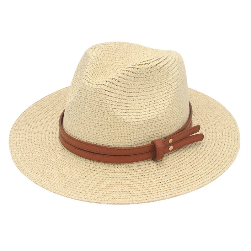 Panama Straw Sun Hat – Unisex Wide Brim Beach & Summer Hat