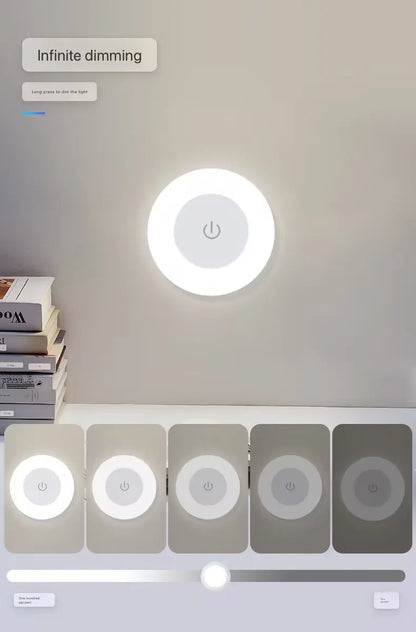 Energy Saving Led Touch Sensor Night Lights Usb Rechargeable Magnetic Wall Light Room Aisle Bedroom
