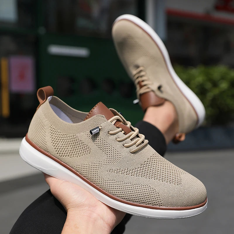 Men's Mesh Knit Sneakers – Lightweight Breathable Casual Shoes