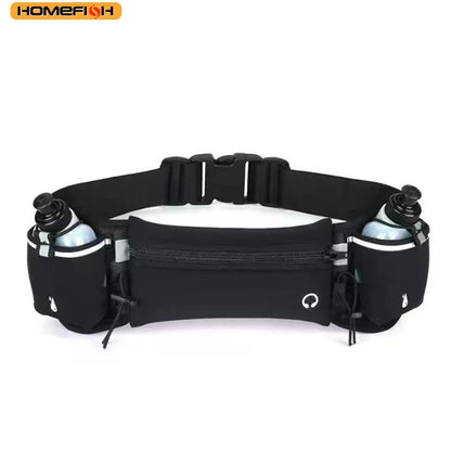 Running Waist Pack with 2 Water Bottles – Sports Fanny Pack