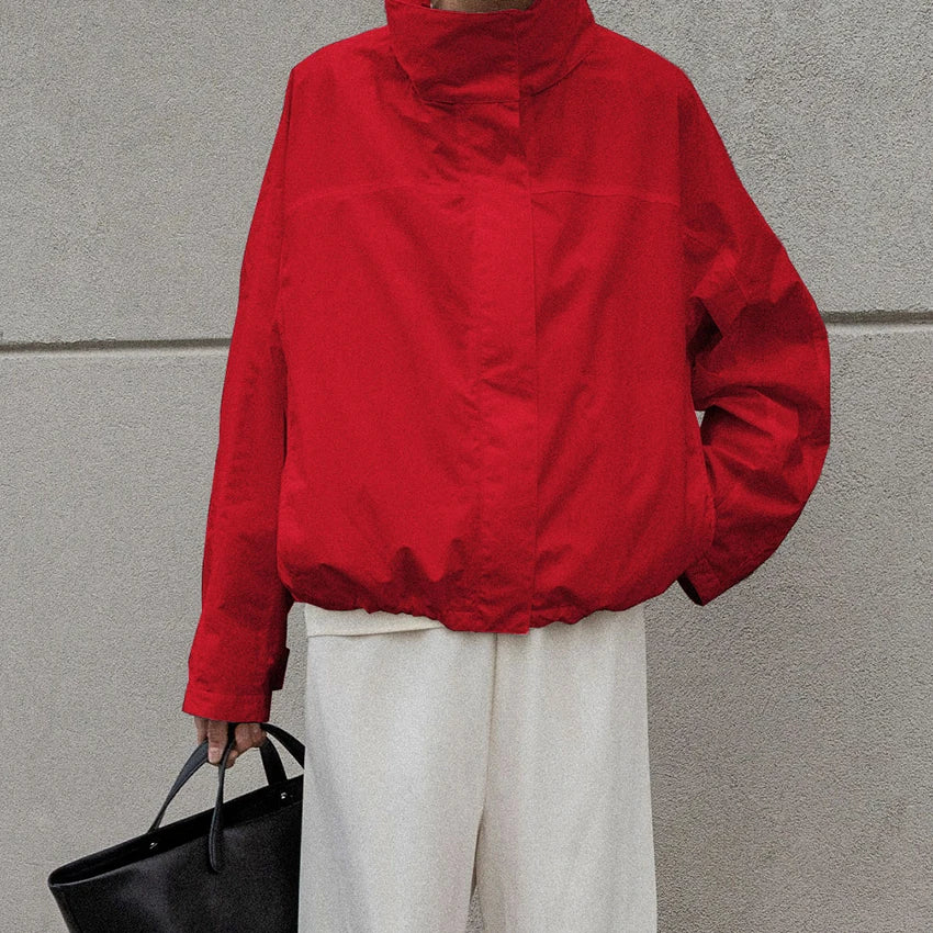 Turtleneck Zipper Jacket – Women's Casual Outerwear