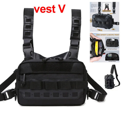Tactical Chest Rig Bag – Outdoor Vest Pack for Hiking & Camping