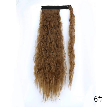 Wrap Around Ponytail Extension – Long Straight Synthetic Clip-In