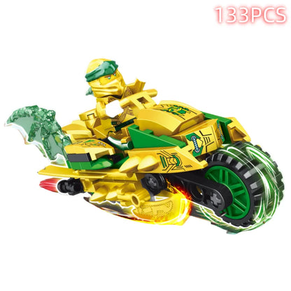 Ninja Dragon Building Blocks Set – Mini Action Figure Toy