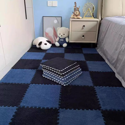 Interlocking Foam Floor Tiles Plush Puzzle Play Mat 10pcs 11.8x11.8in