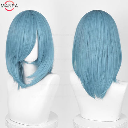 Anime Cosplay Wig - 40cm Medium Straight Wig with Bangs