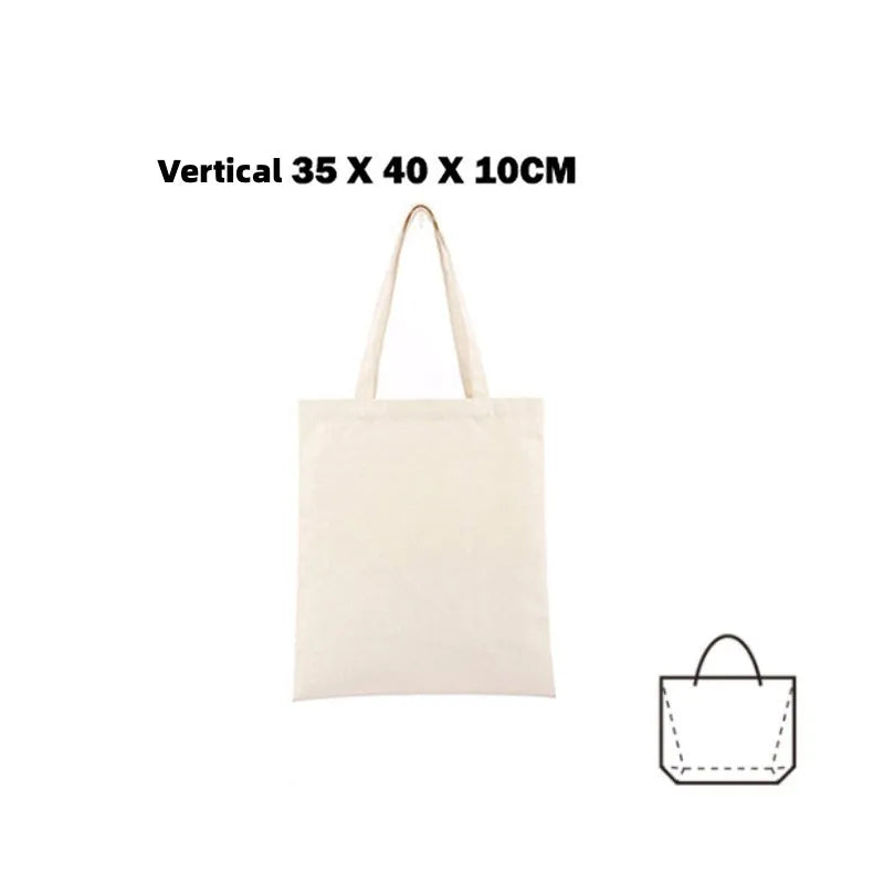 Canvas Tote Bag – Large Capacity Eco-Friendly Reusable Cotton Shoulder Bag