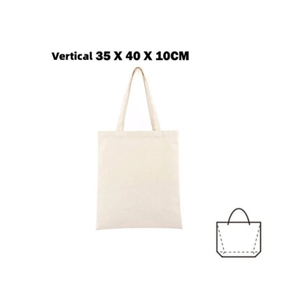 Canvas Tote Bag – Large Capacity Eco-Friendly Reusable Cotton Shoulder Bag