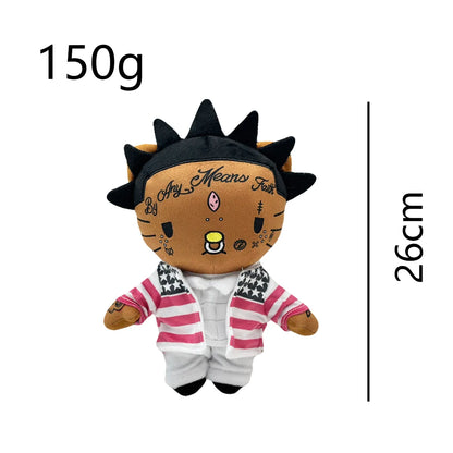 Hip-Hop Cat Plush Toy Doll – Rapper Style Stuffed Animal