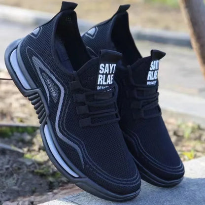 Men's Breathable Mesh Running Sneakers – Lightweight Soft Sole