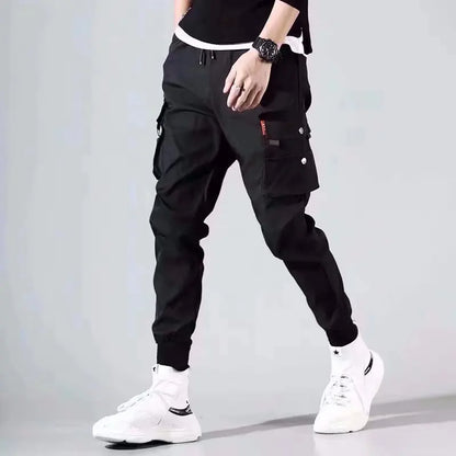 Men's Multi-Pocket Cargo Jogger Pants – Loose Casual Outdoor