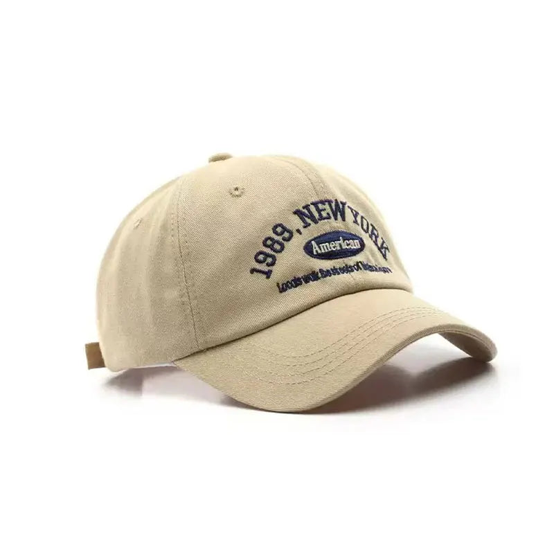Embroidered Baseball Cap – 1989 New York Adjustable Sun Hat