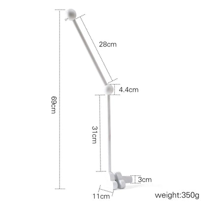 Baby Crib Music Box Mobile – Rotating Arm with Hanging Rattles