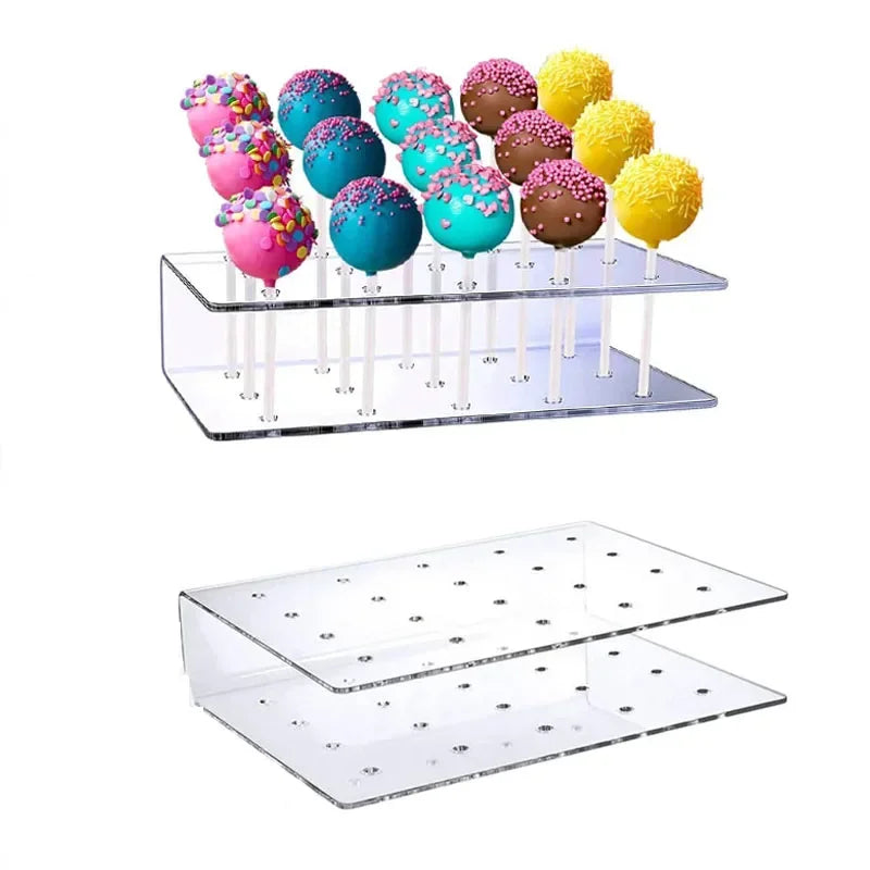 Acrylic Cake Pop Stand – Clear Candy Display Holder