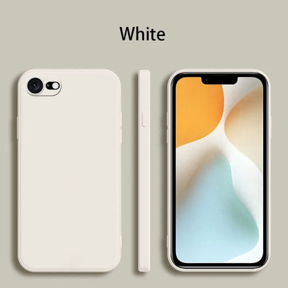 Iphone 7 Phone Case 8 Tpu Luxury Shockproof Original Liquid Silicone Se 2020 2022 Plus Cover
