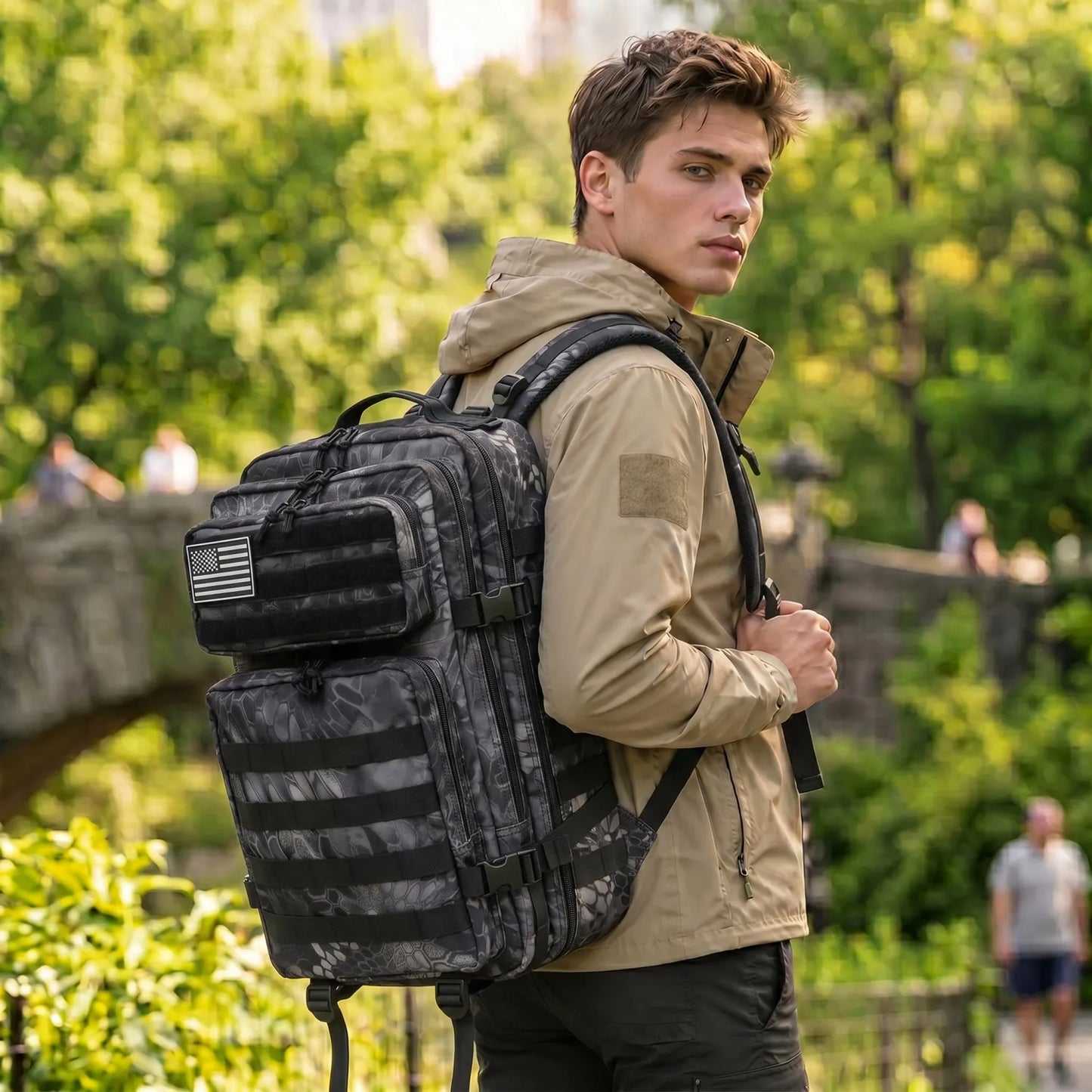 45L Tactical MOLLE Backpack – Large Capacity Travel & Outdoor Pack