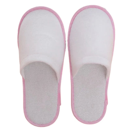 10pair Lot Hotel Slippers Men Womens Random Color Velvet Travel Disposable Cotton Home Hospitality