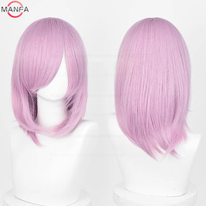Anime Cosplay Wig - 40cm Medium Straight Wig with Bangs
