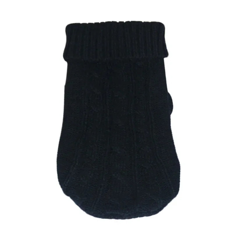 Knitted Dog Sweater – Winter Pet Clothes for Small & Medium Dogs
