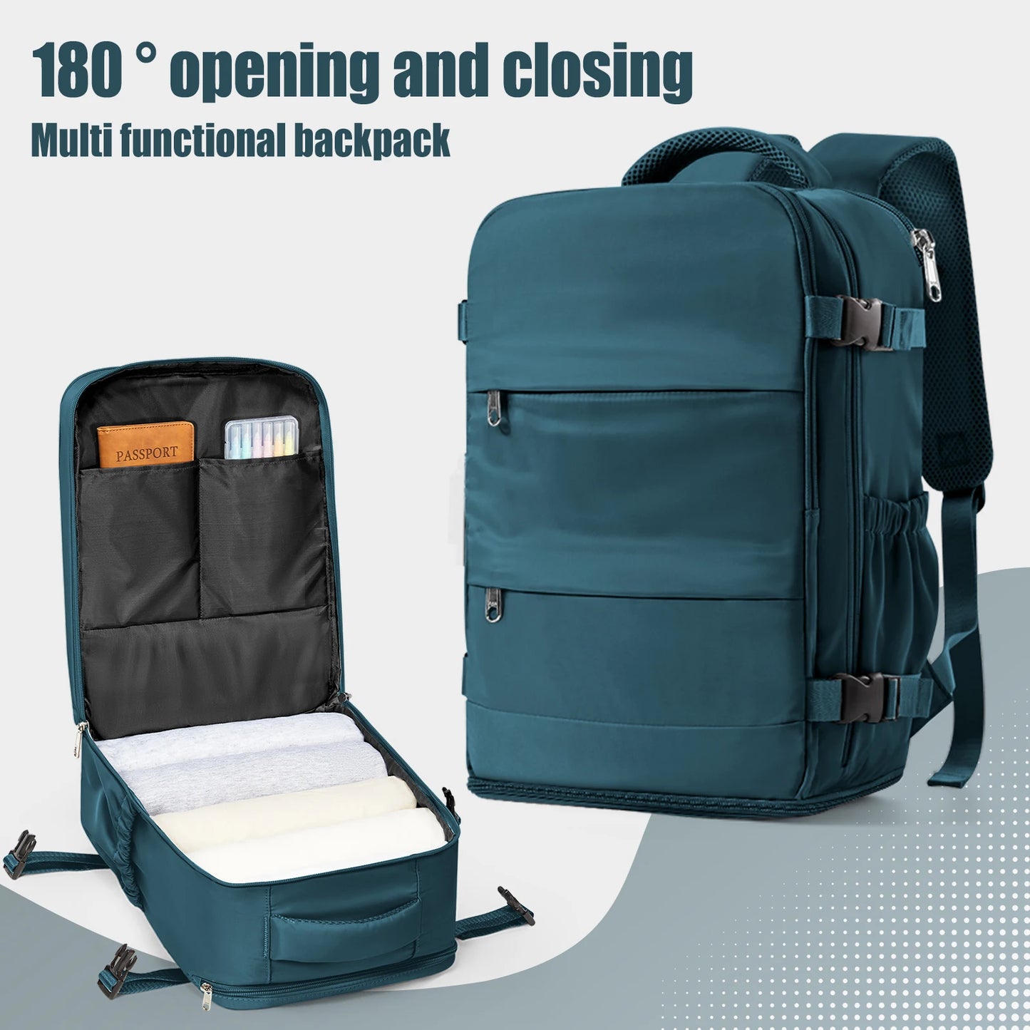 Cabin Backpack 40x30x20 – Travel Carry-On Bag for Men & Women