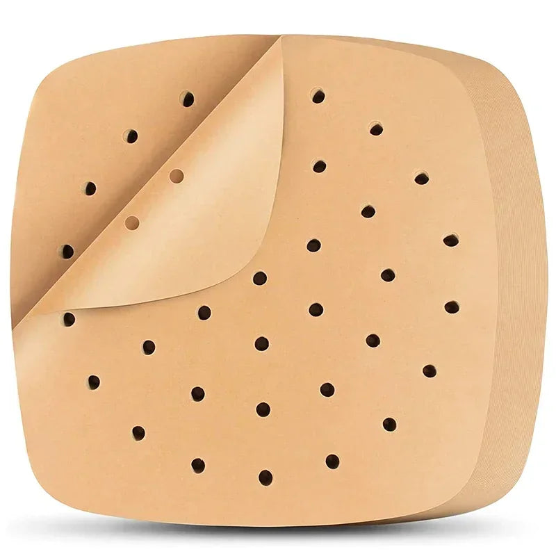 Air Fryer Parchment Paper Liners – Square Perforated