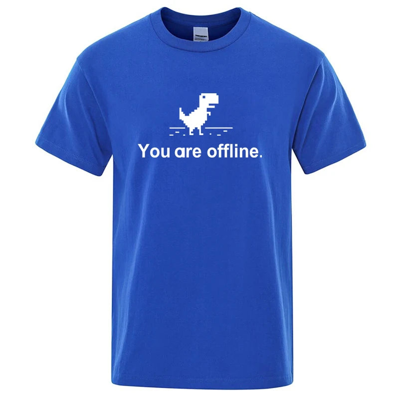 Funny Dinosaur Graphic T Shirt Cotton Blend Casual Tee