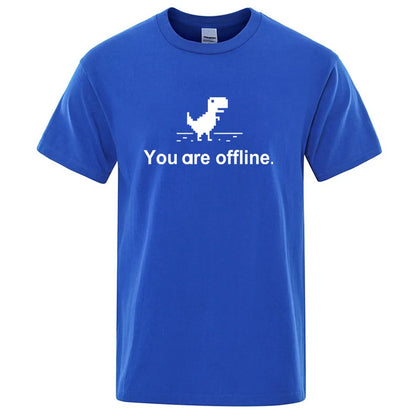 Funny Dinosaur Graphic T Shirt Cotton Blend Casual Tee