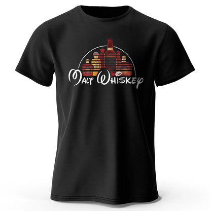 Malt Whiskey Graphic T Shirt Oversized Cotton Tee