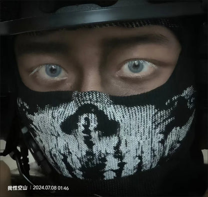 Skull Ghost Balaclava Mask – Motorcycle & Cosplay Headwear