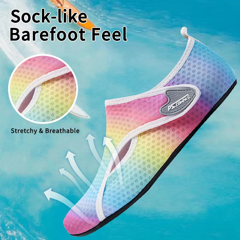Aqua Water Shoes Barefoot Quick-Dry Swim Socks for Men and Women