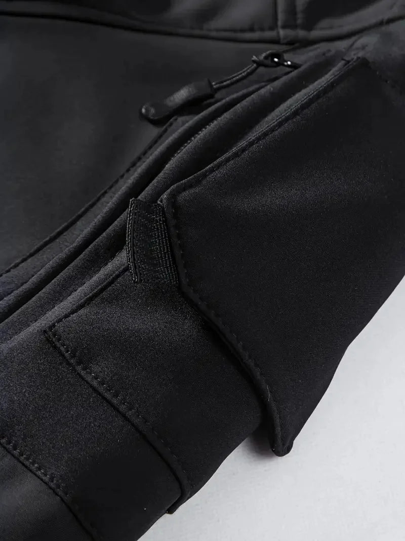 Men's Tactical Soft Shell Jacket – Waterproof Military Hooded Outdoor Coat
